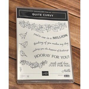NIP STAMPIN' UP! 154430 QUITE CURVY PHOTOPOLYMER STAMP SET OF 12 BIRD MILLION